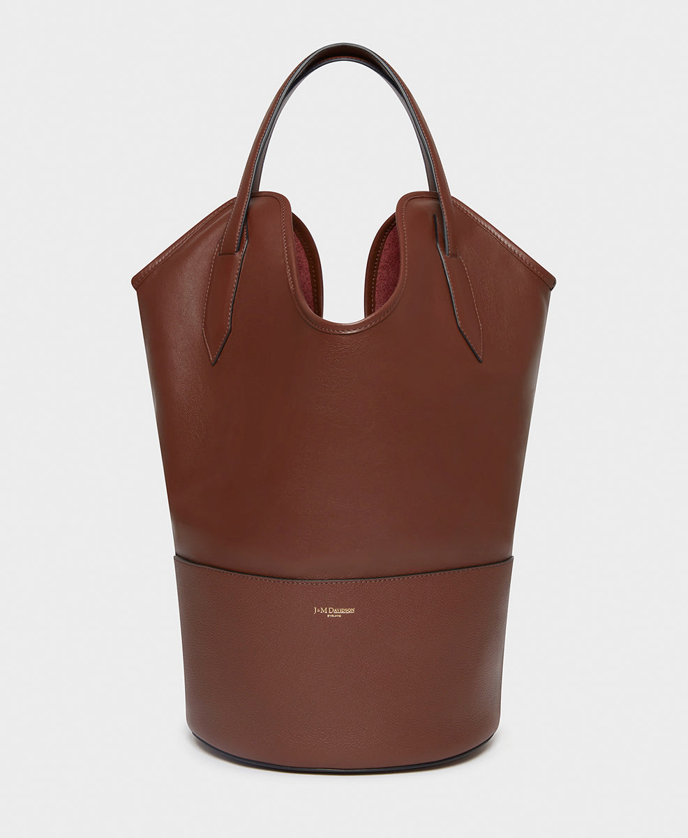 Designer Wine Ray Bucket Bag | J&M Davidson