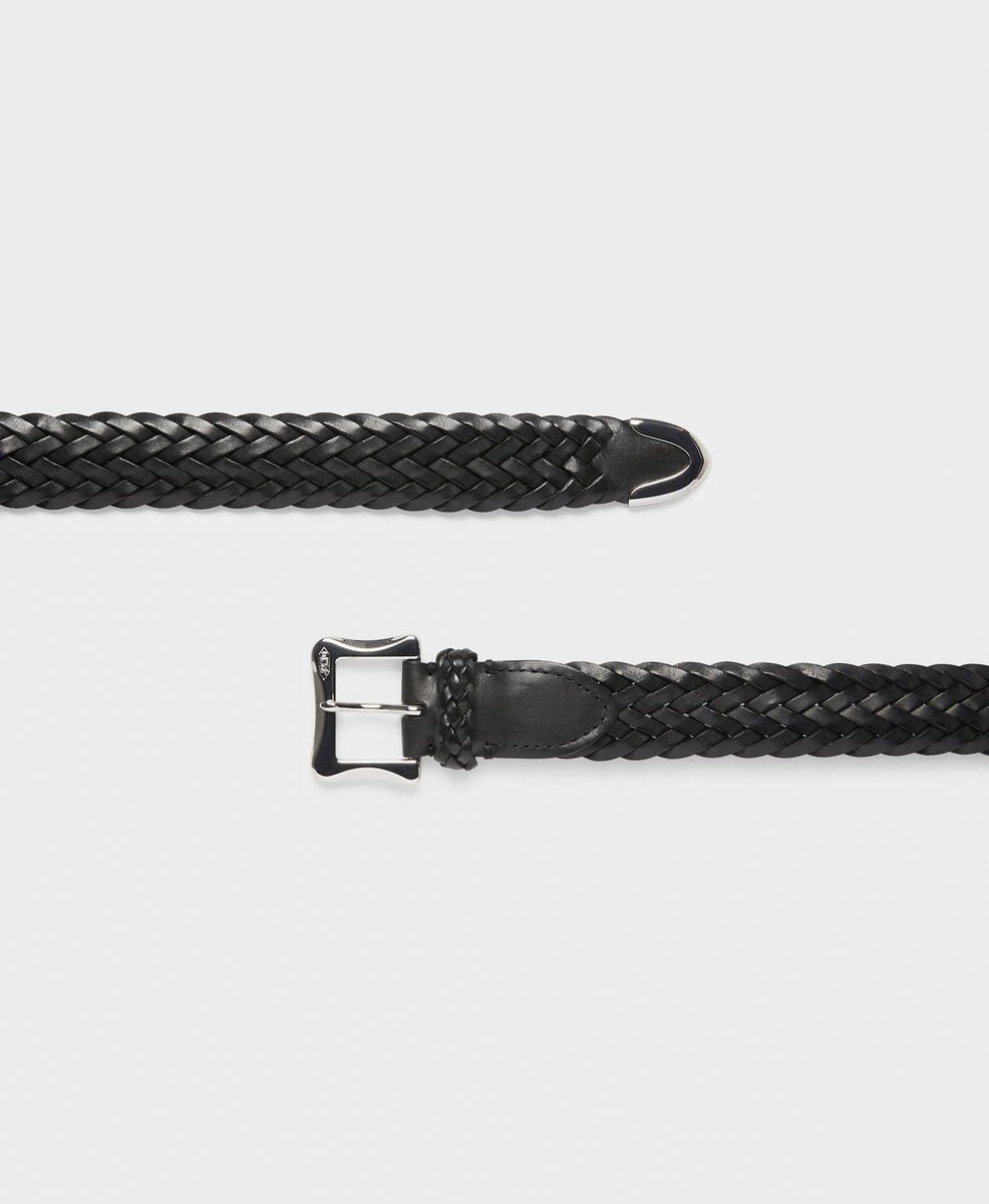 Plaited Belt with Envelope Buckle Tip End - 30mm