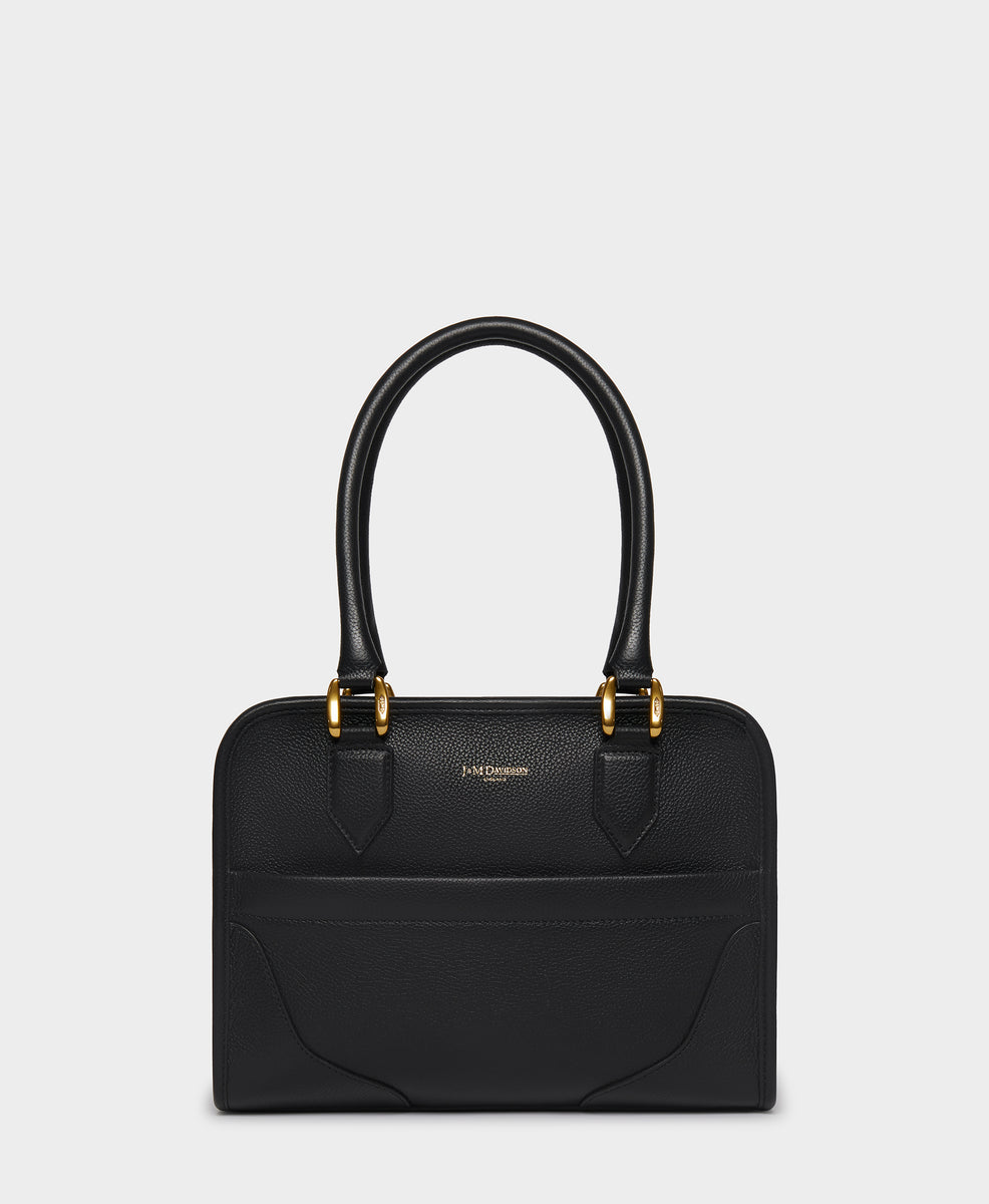 Designer Black Cube Mia Bag | J&M Davidson