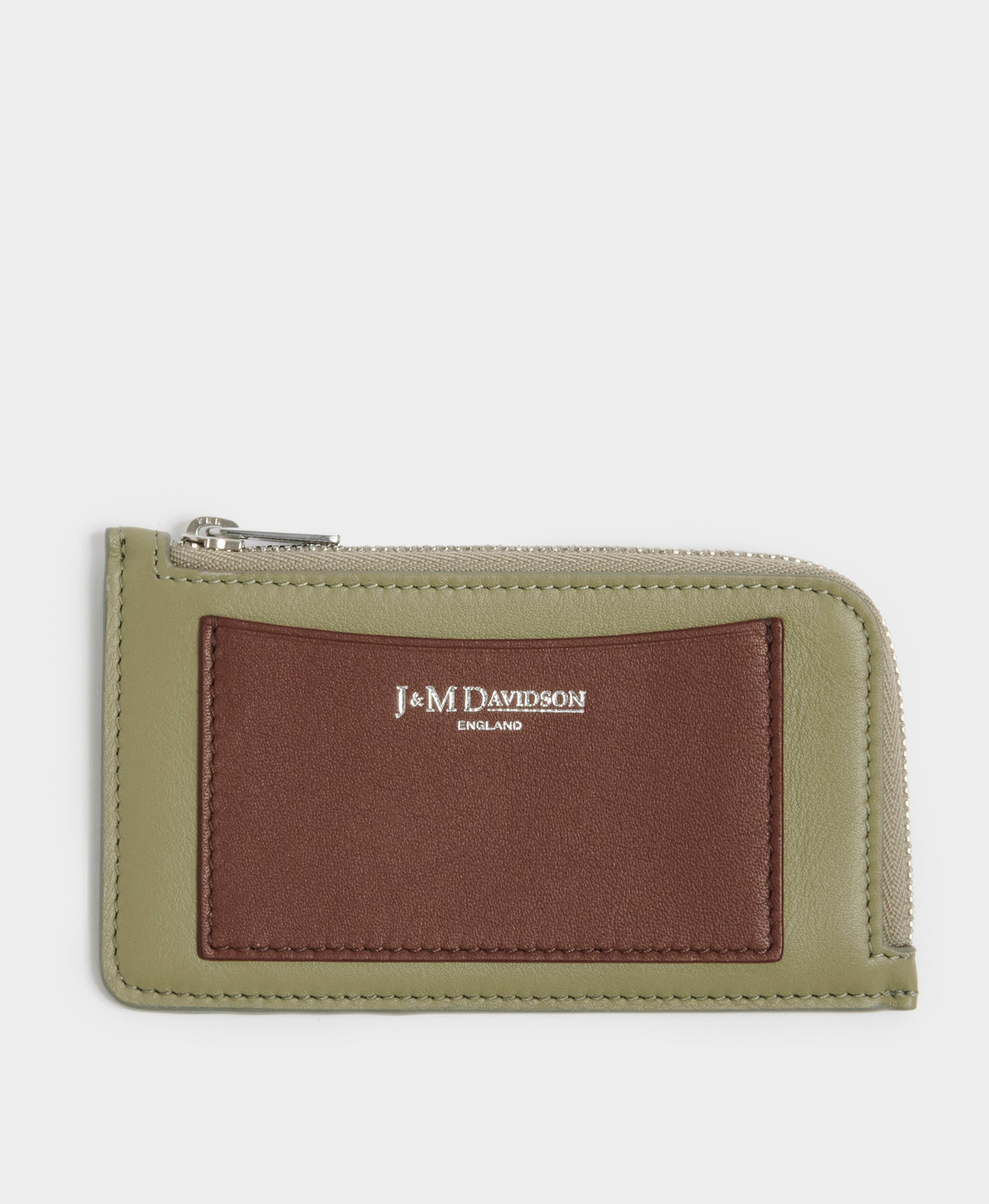 Bicolour Zip Card Holder