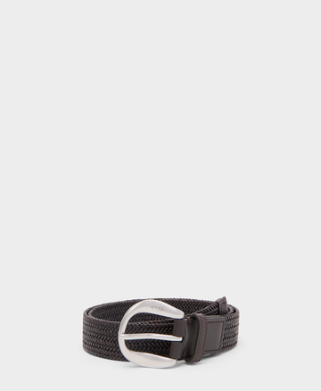 Plaited Disk Buckle Belt - 30mm