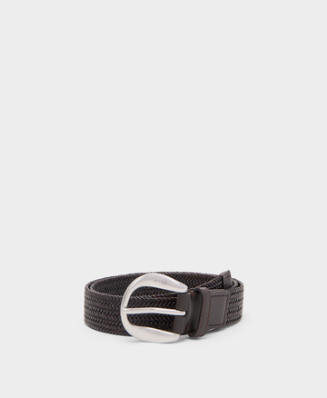 Plaited Disk Buckle Belt - 30mm