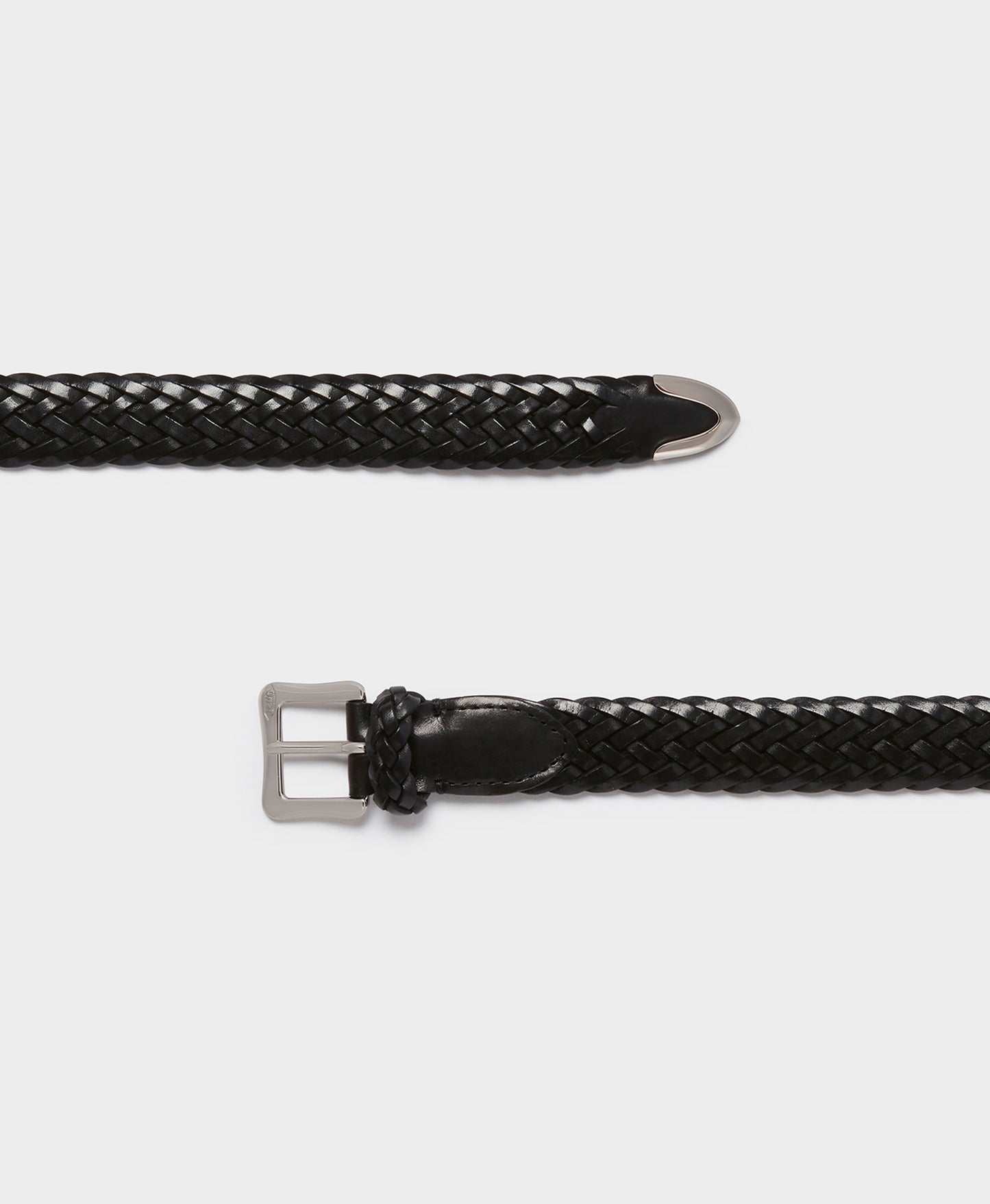 Plaited Belt with Envelope Buckle Tip End - 25mm