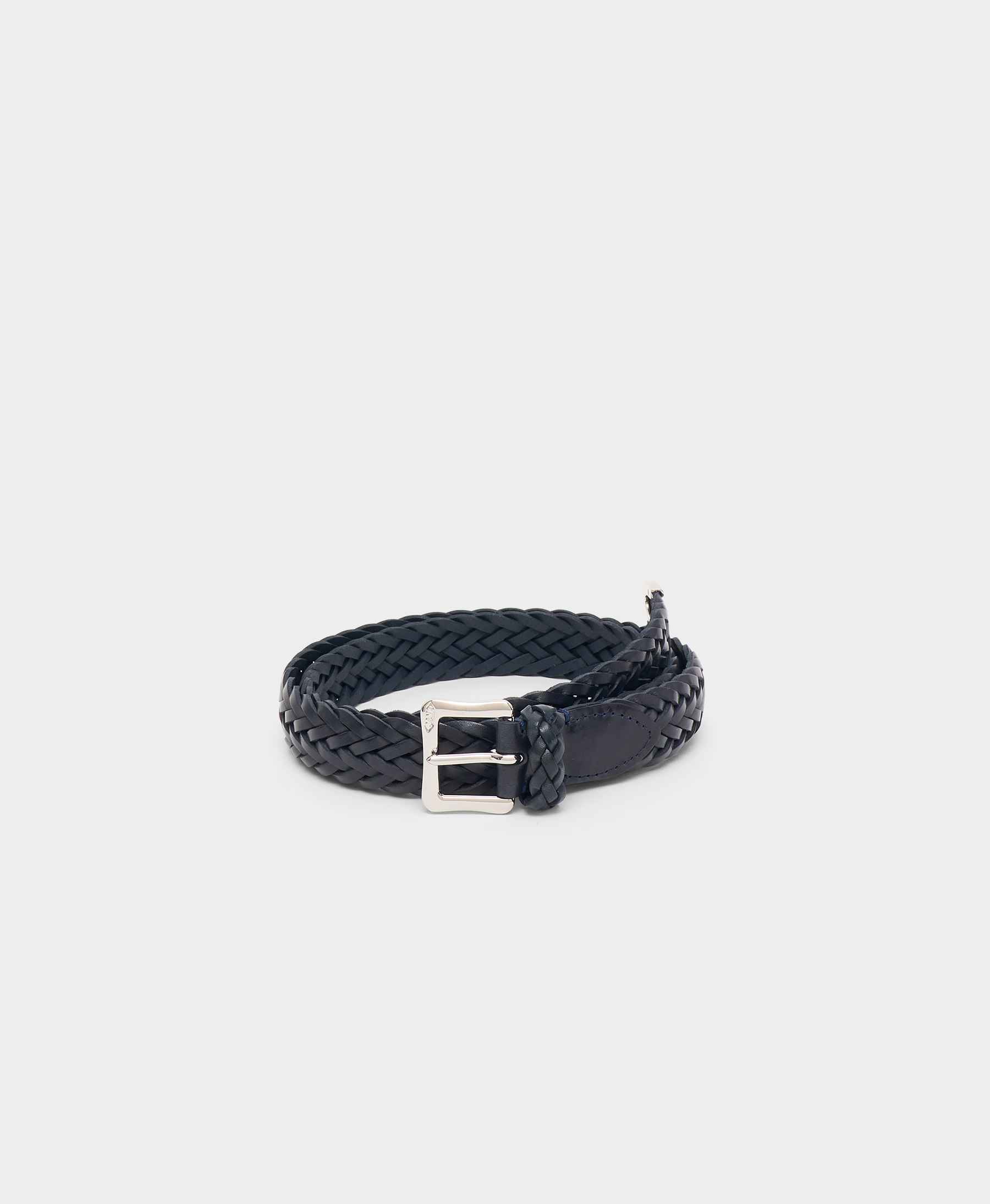Plaited Belt with Envelope Buckle Tip End - 25mm