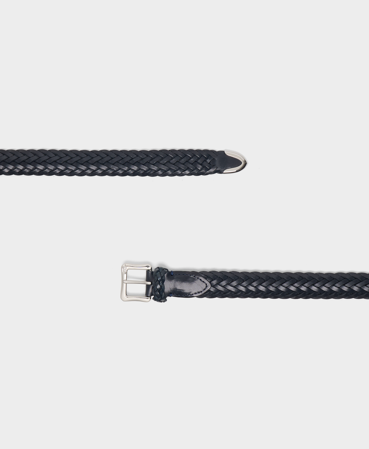 Plaited Belt with Envelope Buckle Tip End - 25mm