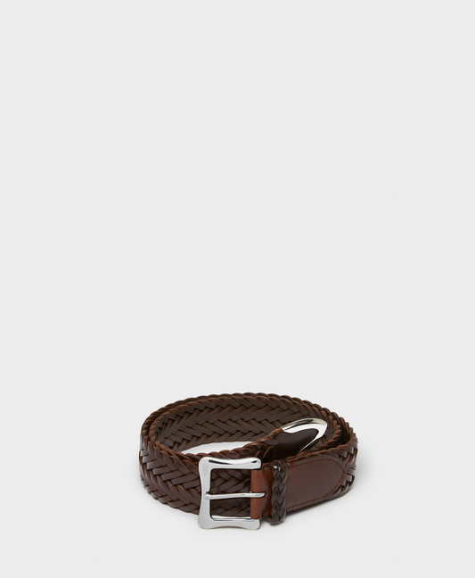 Plaited Belt with Envelope Buckle Tip End - 30mm (SS26)