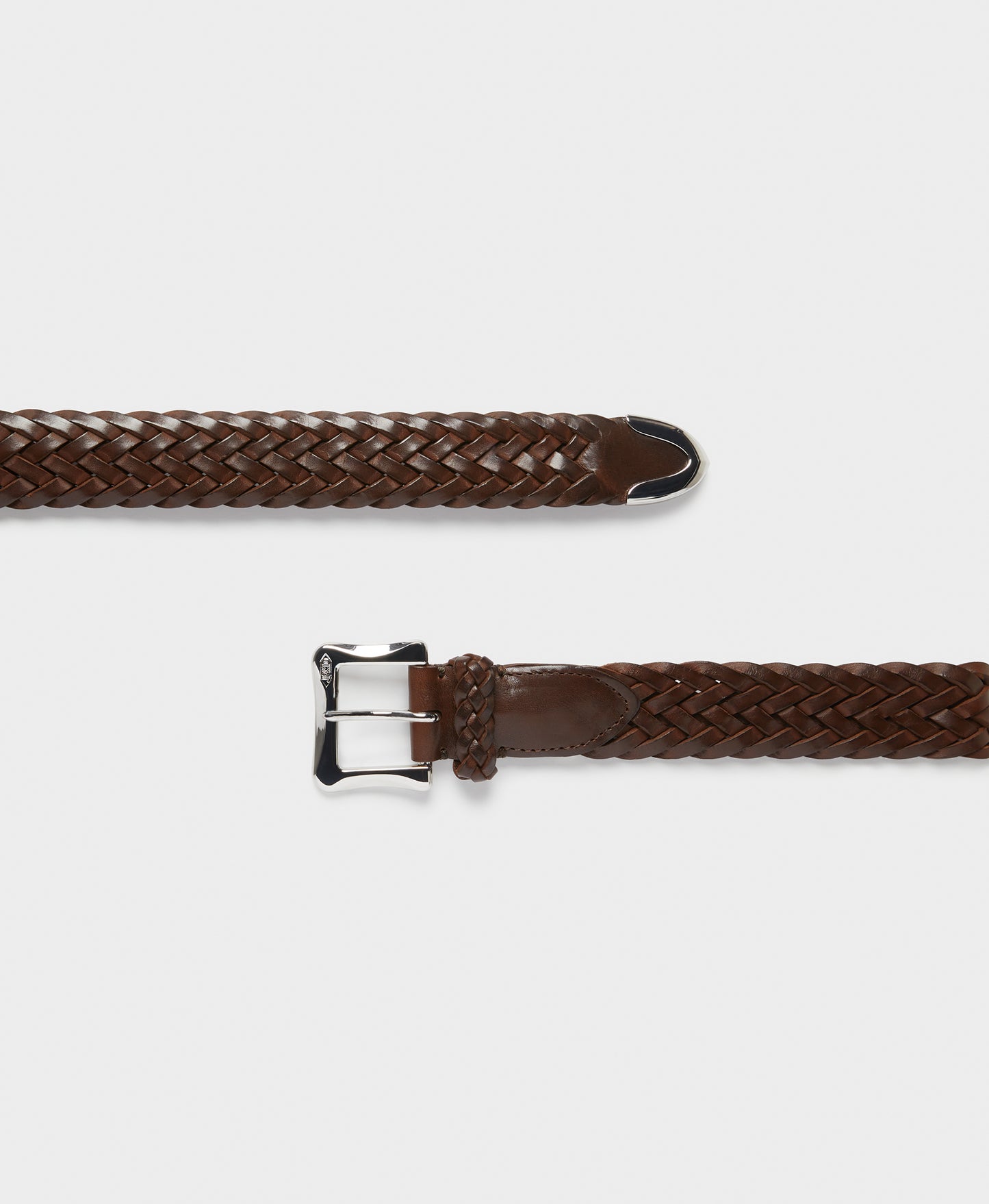 Plaited Belt with Envelope Buckle Tip End - 30mm