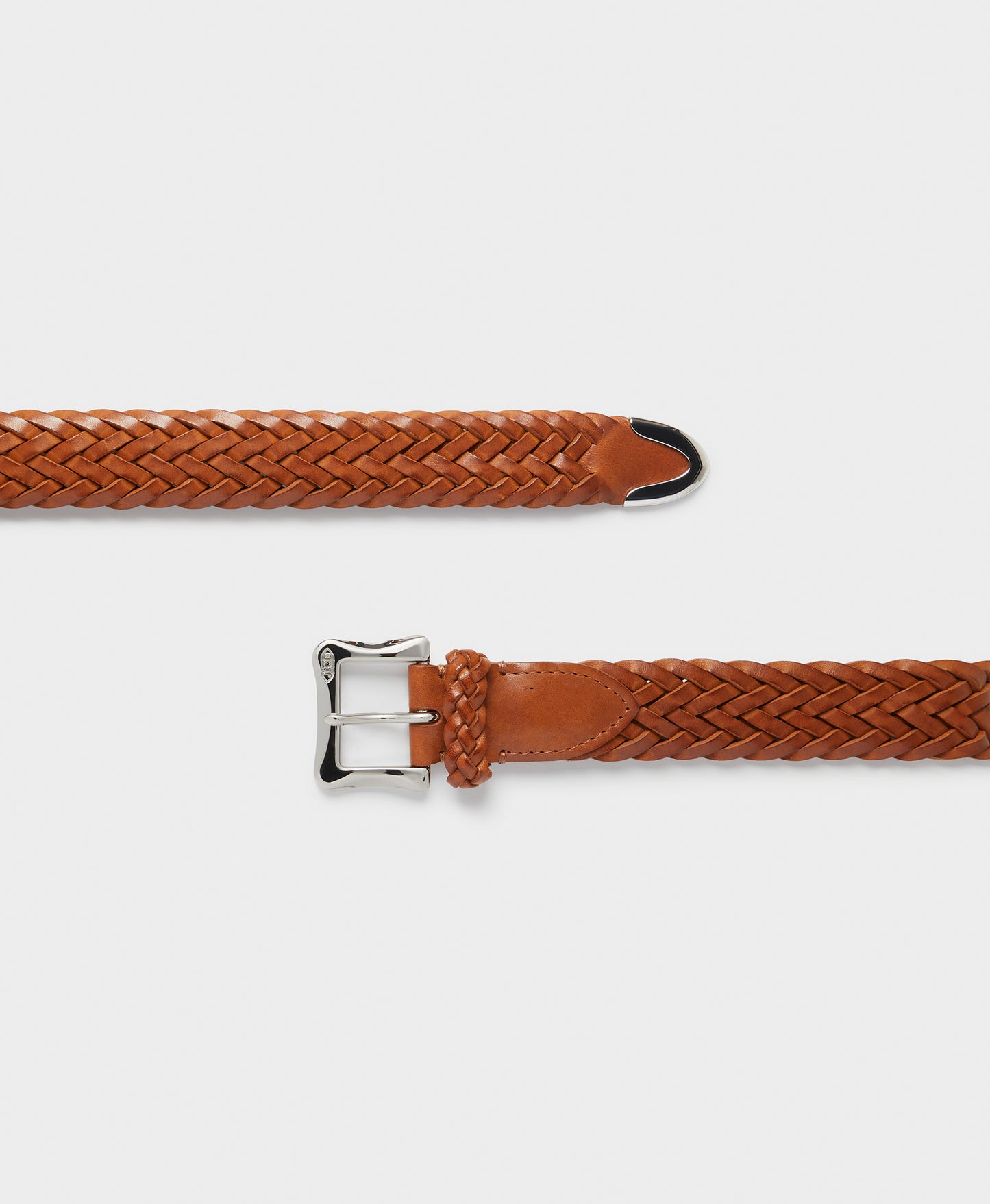 Plaited Belt with Envelope Buckle Tip End - 30mm