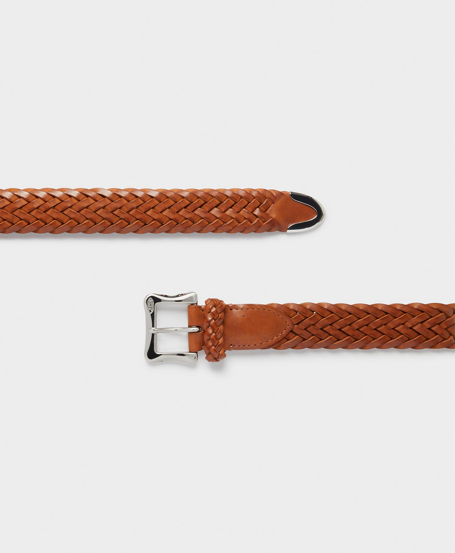 Plaited Belt with Envelope Buckle Tip End - 30mm (SS26)