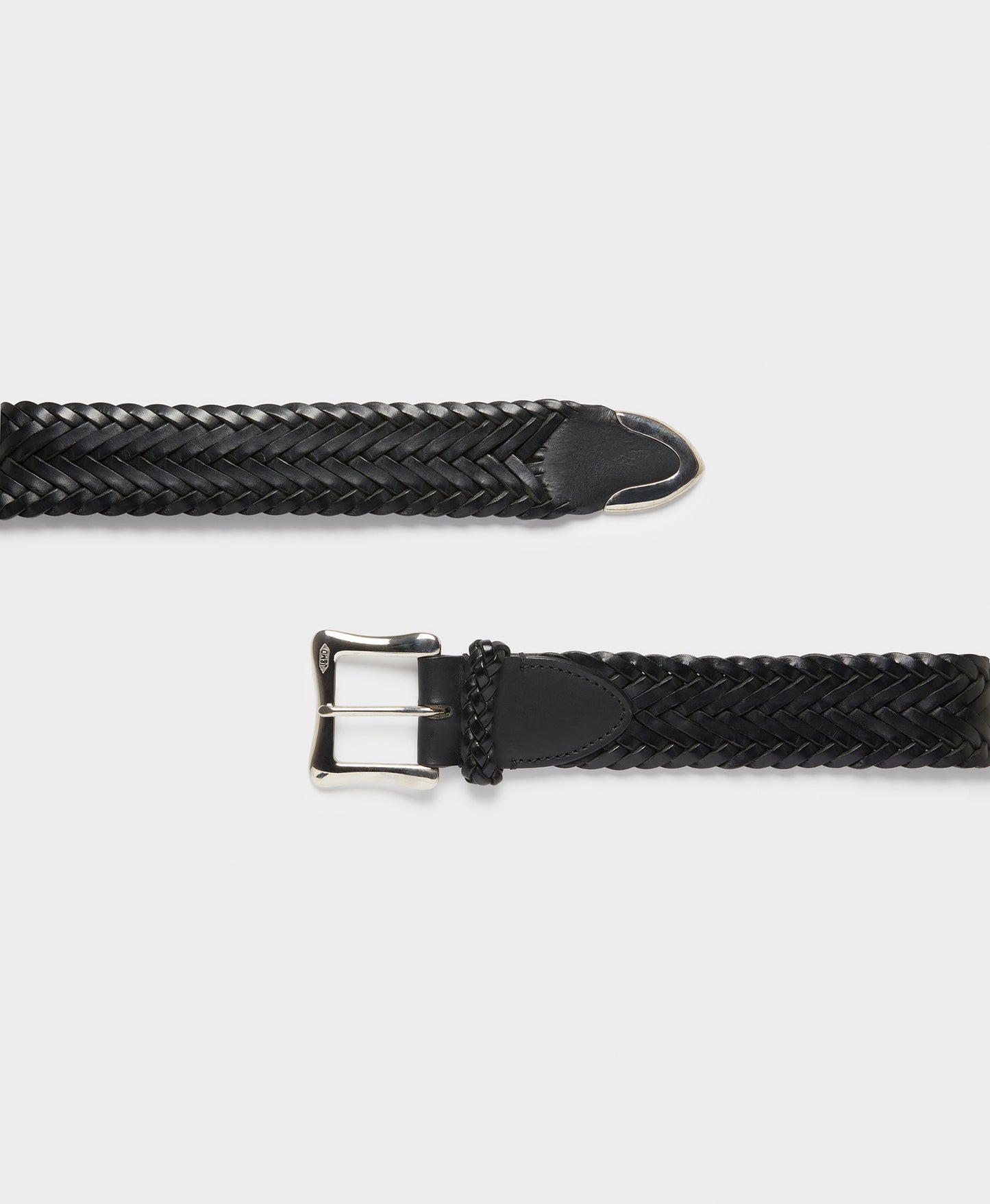 Plaited Belt with Envelope Buckle Tip End - 38mm