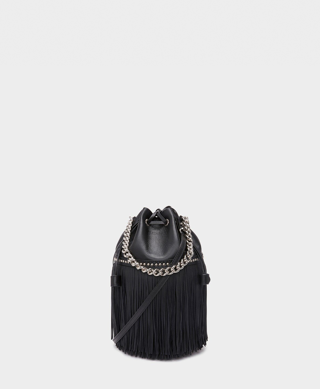 Designer Black Medium Fringe Carnival Bag | J&M Davidson