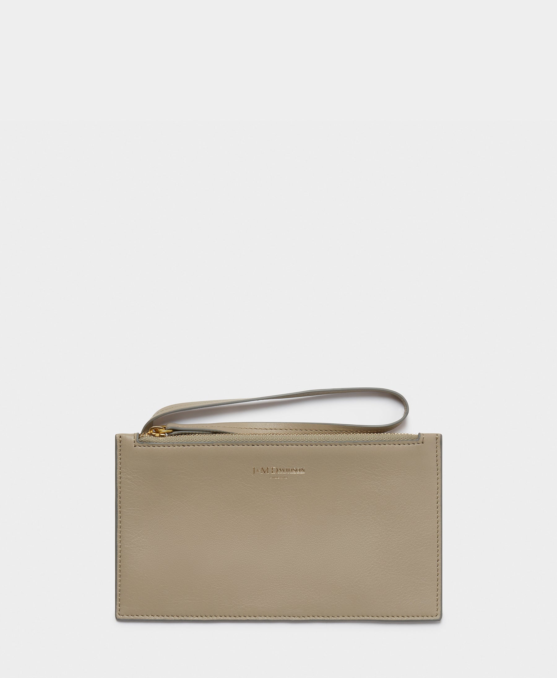 Designer Warm Taupe Cosmetic Pouch | J&M Davidson