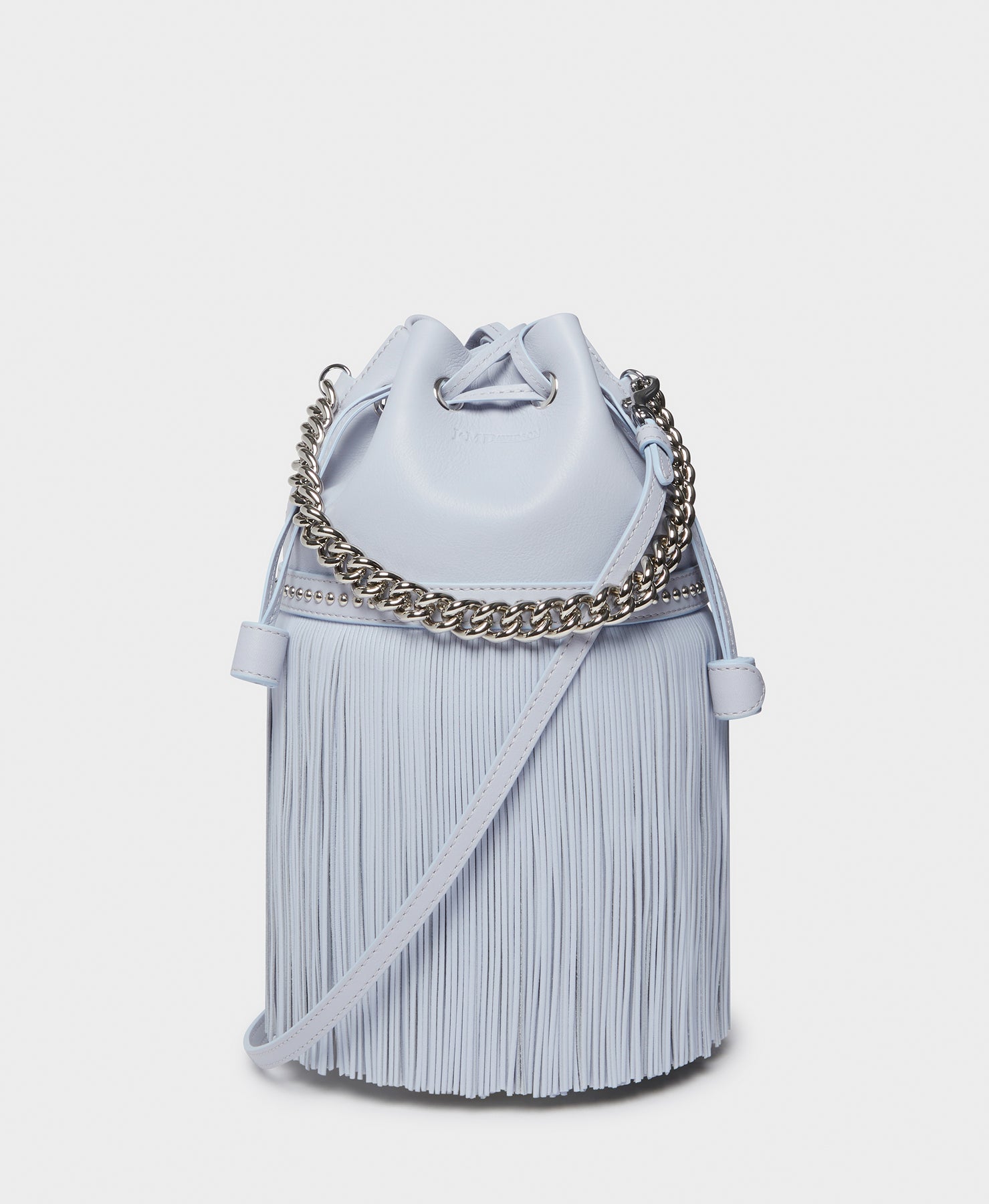 Designer Ice Blue Medium Fringe Carnival Bag | J&M Davidson
