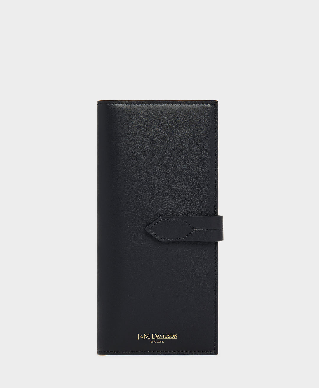 Designer Black Losange Long Fold Wallet | J&M Davidson 